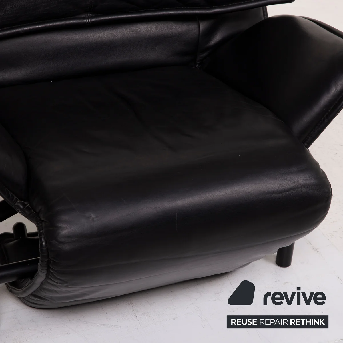 Cassina Veranda Leder Sessel Schwarz Relaxfunktion #15464