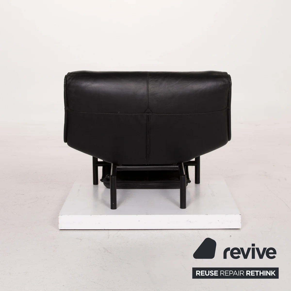 Cassina Veranda Leder Sessel Schwarz Relaxfunktion #15464