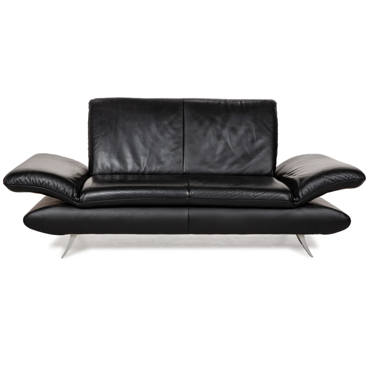 Koinor Rossini Leder Zweisitzer Schwarz manuelle Funktion Sofa Couch