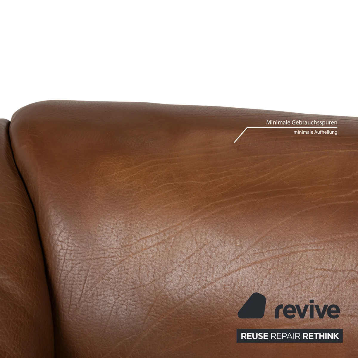 De Sede DS-47 Leder Zweisitzer Braun Sofa Couch manuelle Funktion