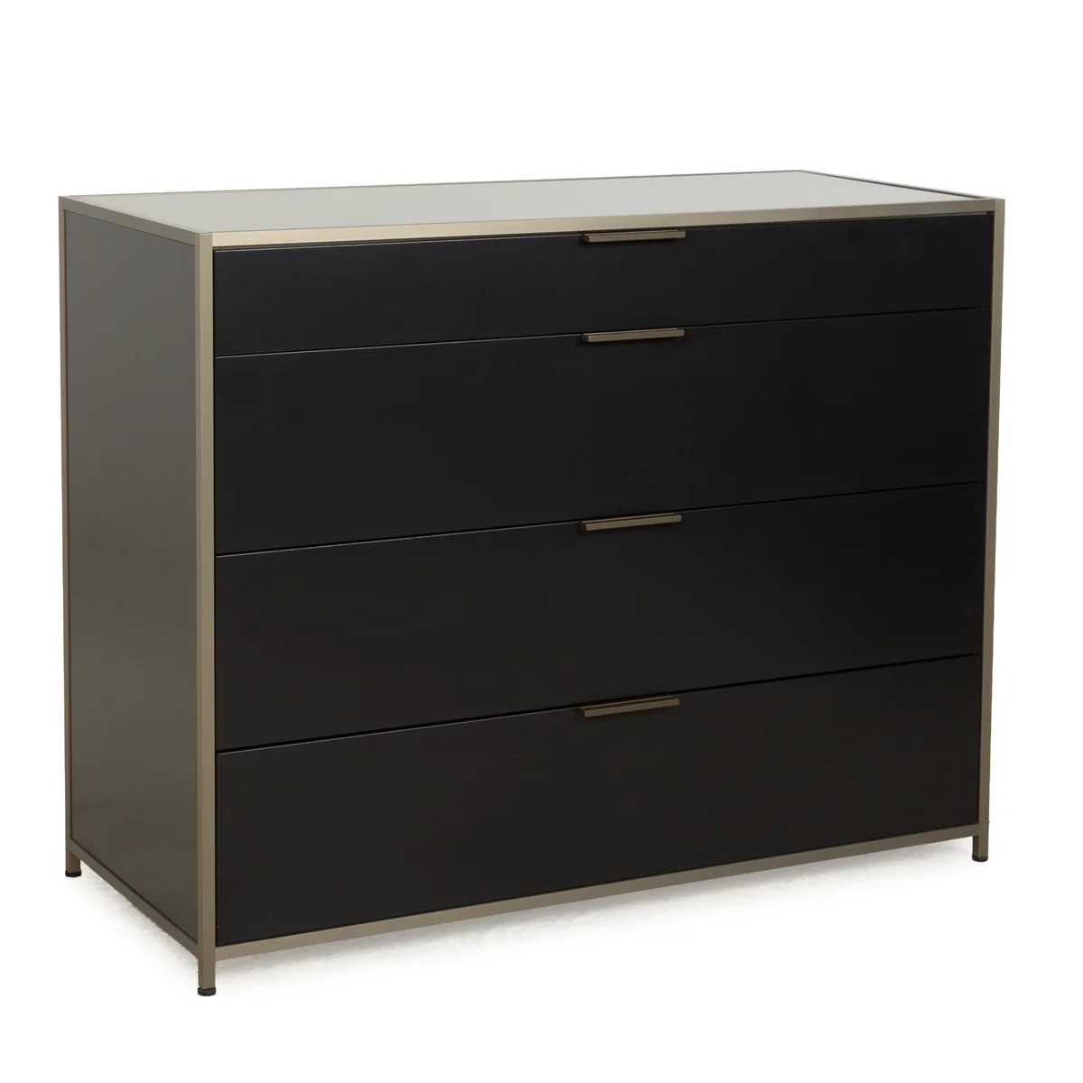 Ligne Roset Dita Holz Sideboard Anthrazit Metall Schubladen