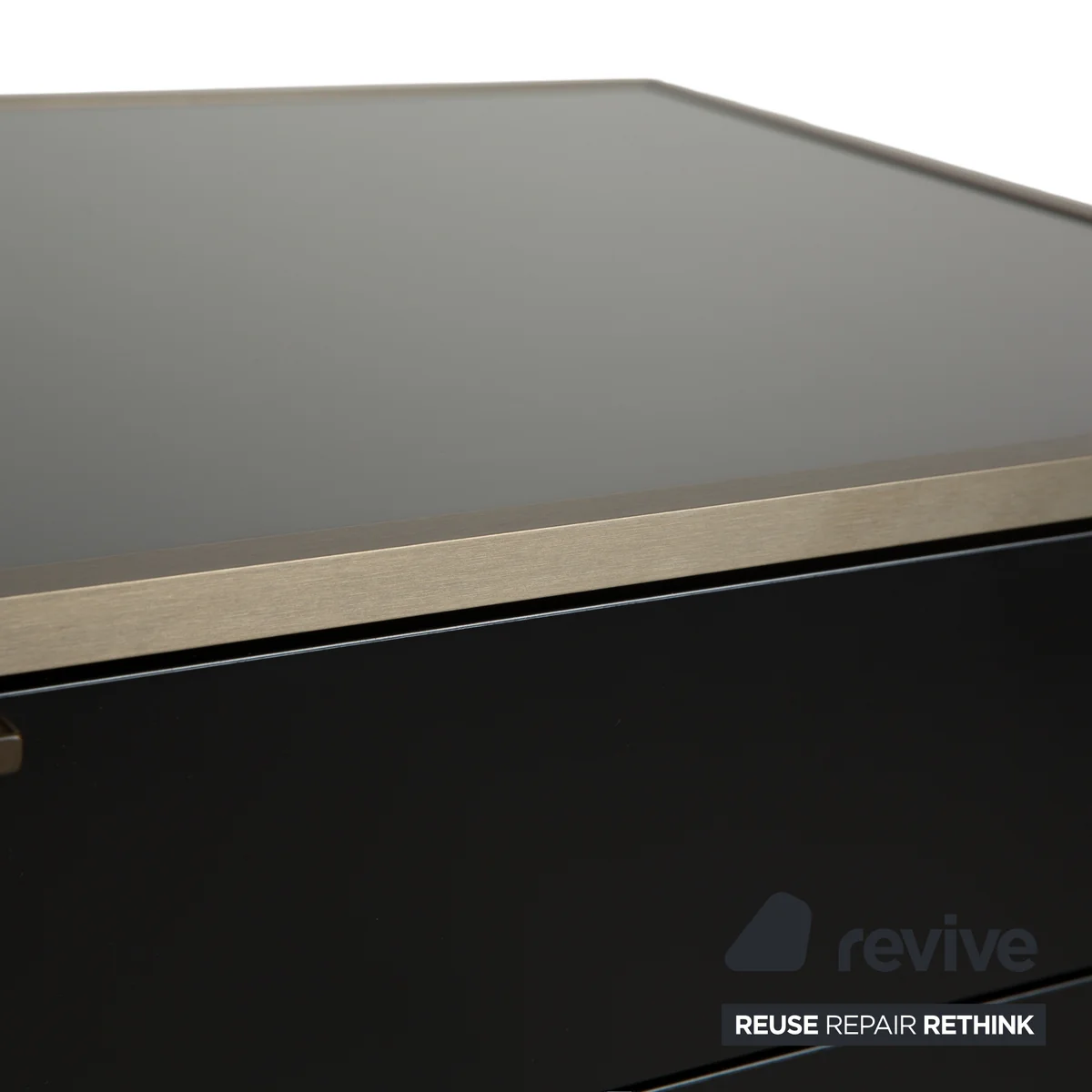 Ligne Roset Dita Holz Sideboard Anthrazit Metall Schubladen