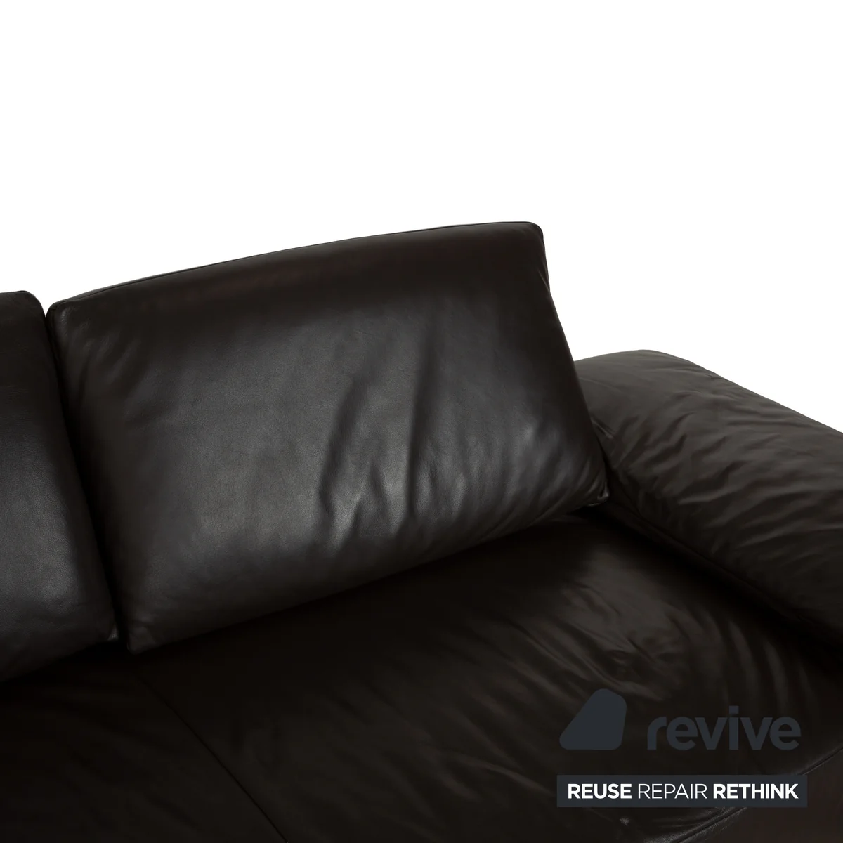 Koinor Volare Leder Dreisitzer Dunkelbraun manuelle Funktion Sofa Couch