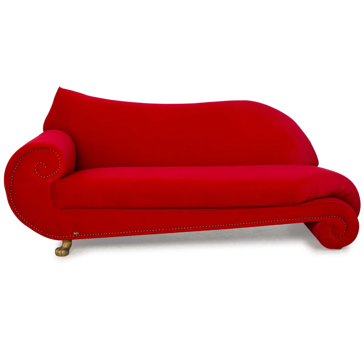 Bretz Gaudi Stoff Dreisitzer Rot Sofa Couch