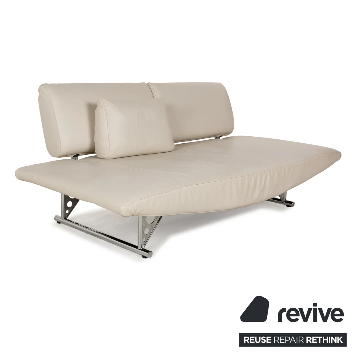 Cor Cirrus Leder Zweisitzer Creme manuelle Funktion Sofa Couch