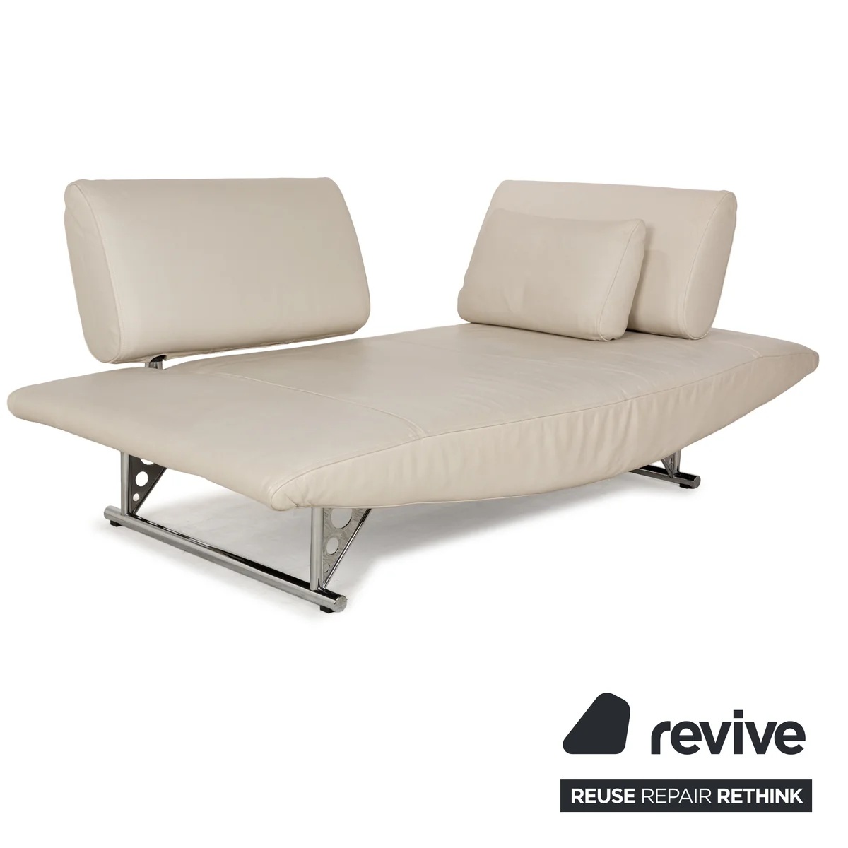 Cor Cirrus Leder Zweisitzer Creme manuelle Funktion Sofa Couch
