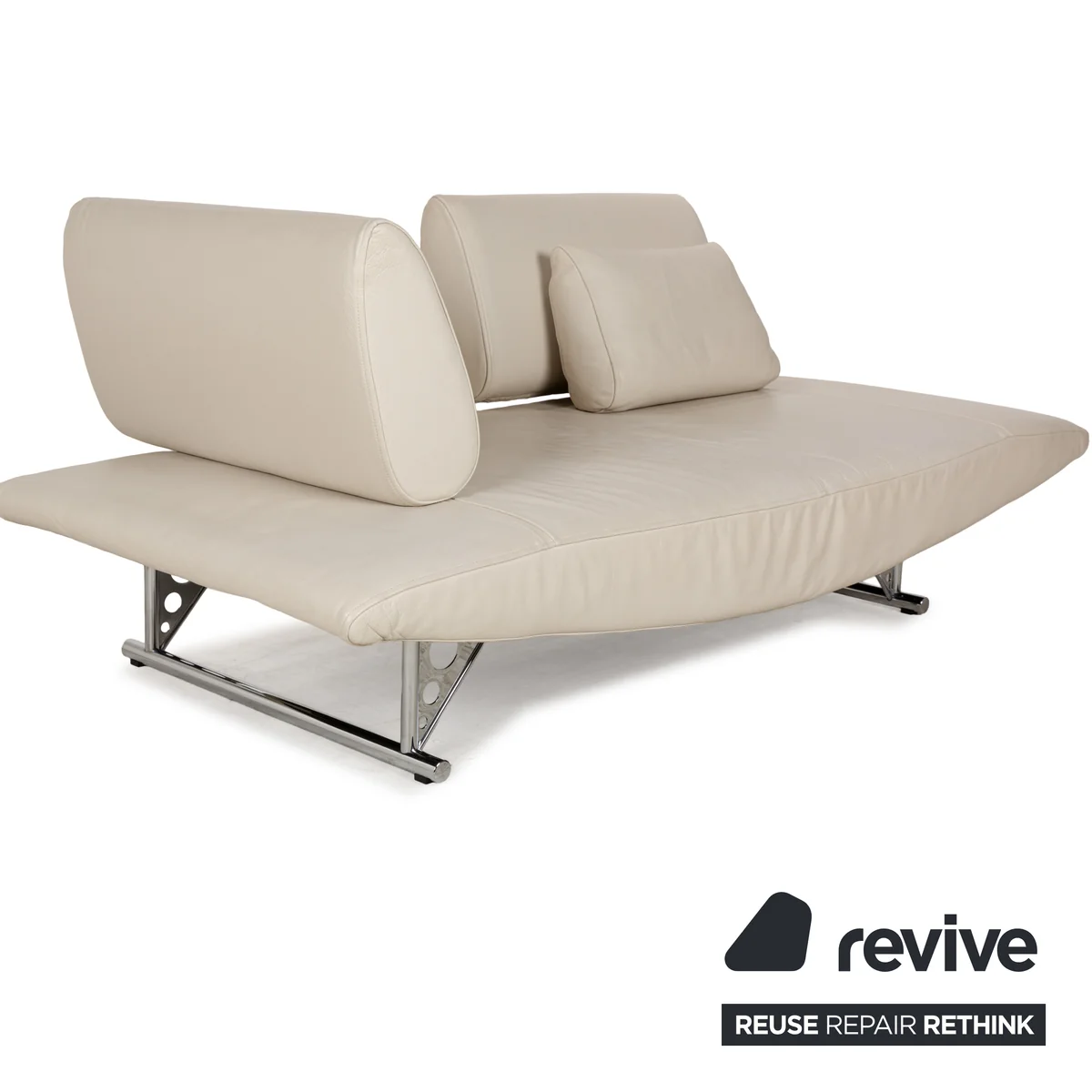 Cor Cirrus Leder Zweisitzer Creme manuelle Funktion Sofa Couch