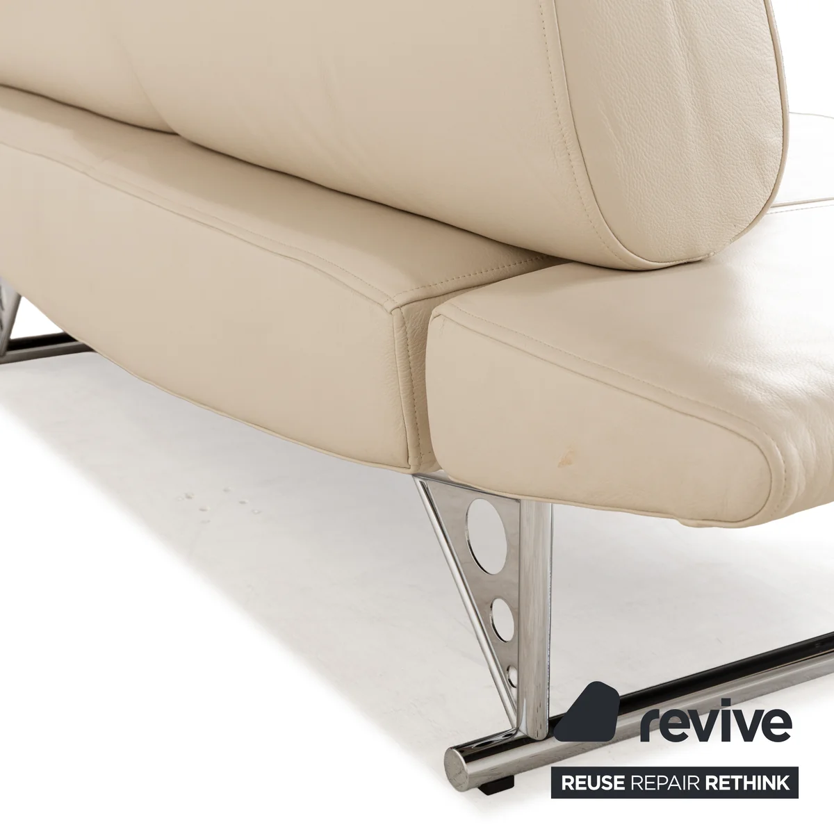 Cor Cirrus Leder Zweisitzer Creme manuelle Funktion Sofa Couch