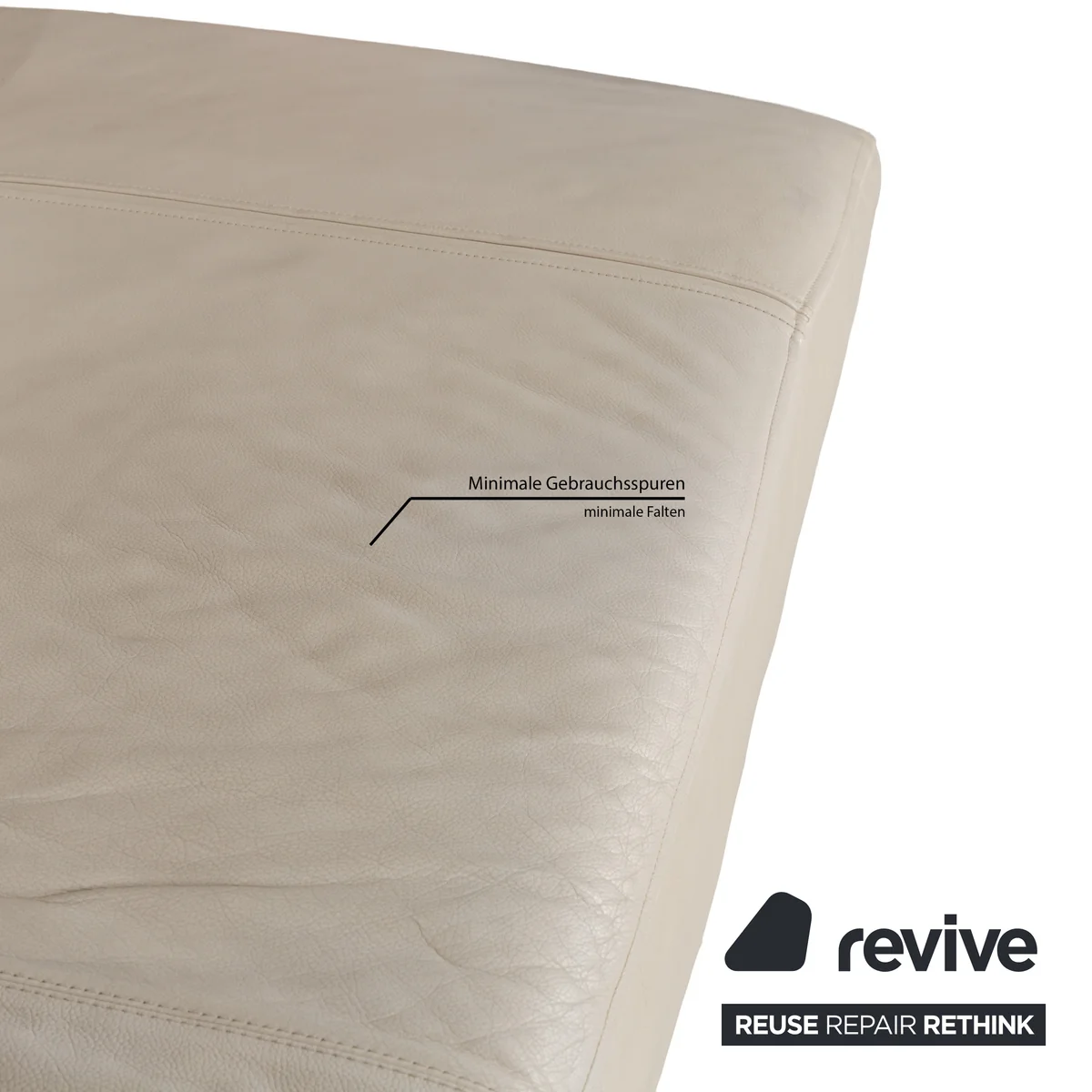Cor Cirrus Leder Zweisitzer Creme manuelle Funktion Sofa Couch
