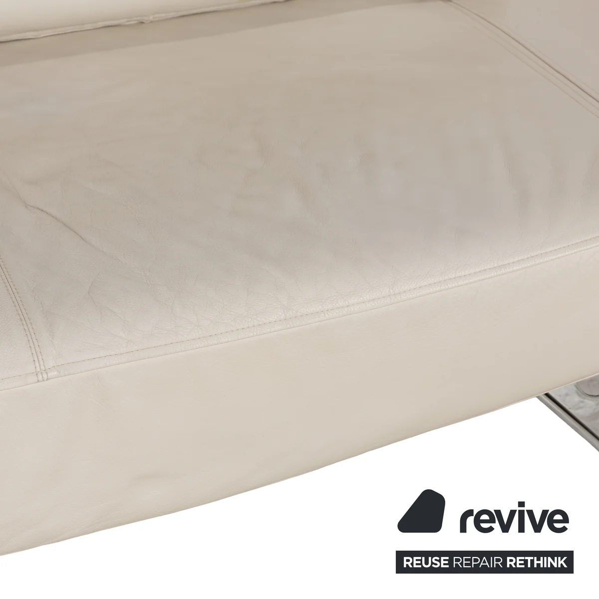 Cor Cirrus Leder Zweisitzer Creme manuelle Funktion Sofa Couch