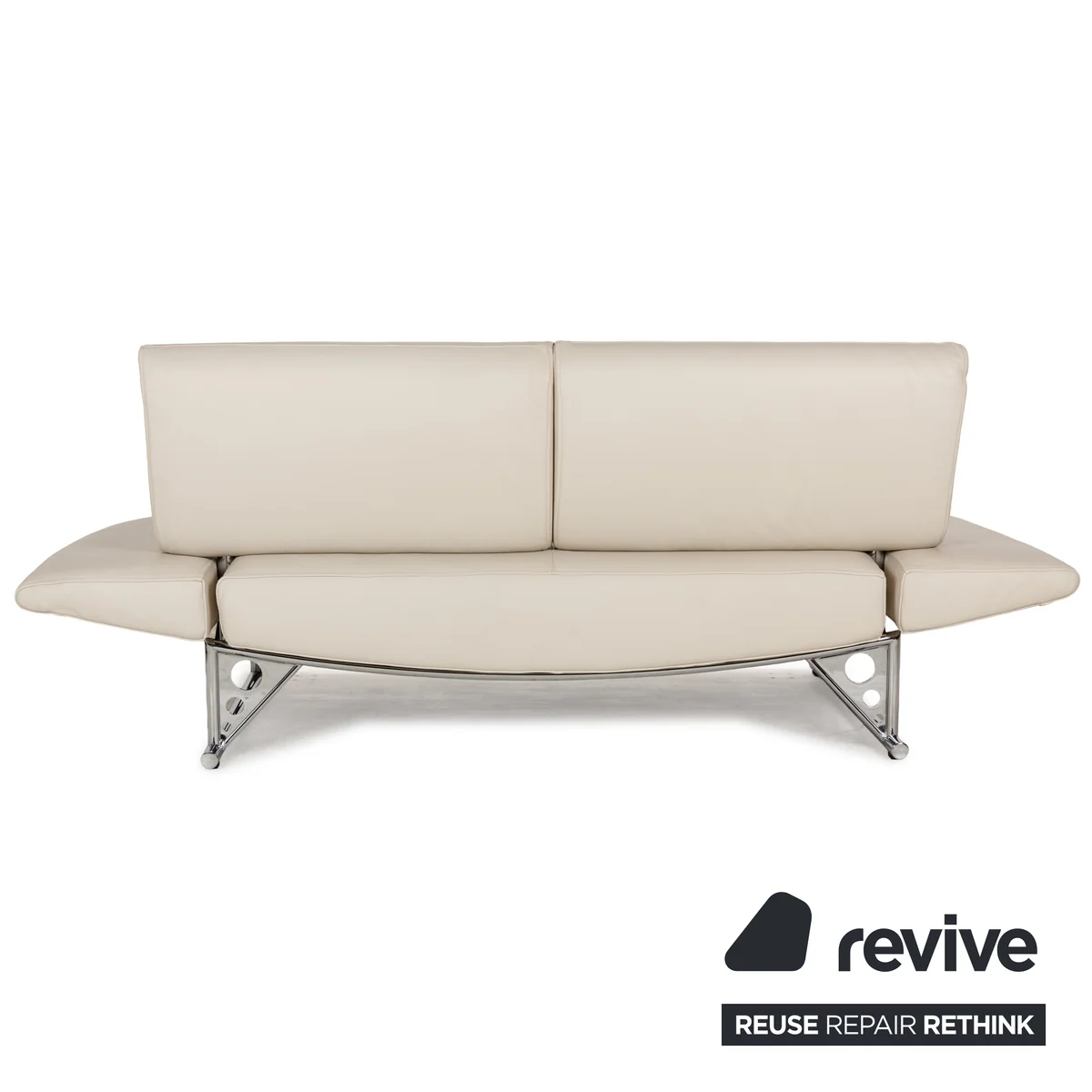 Cor Cirrus Leder Zweisitzer Creme manuelle Funktion Sofa Couch