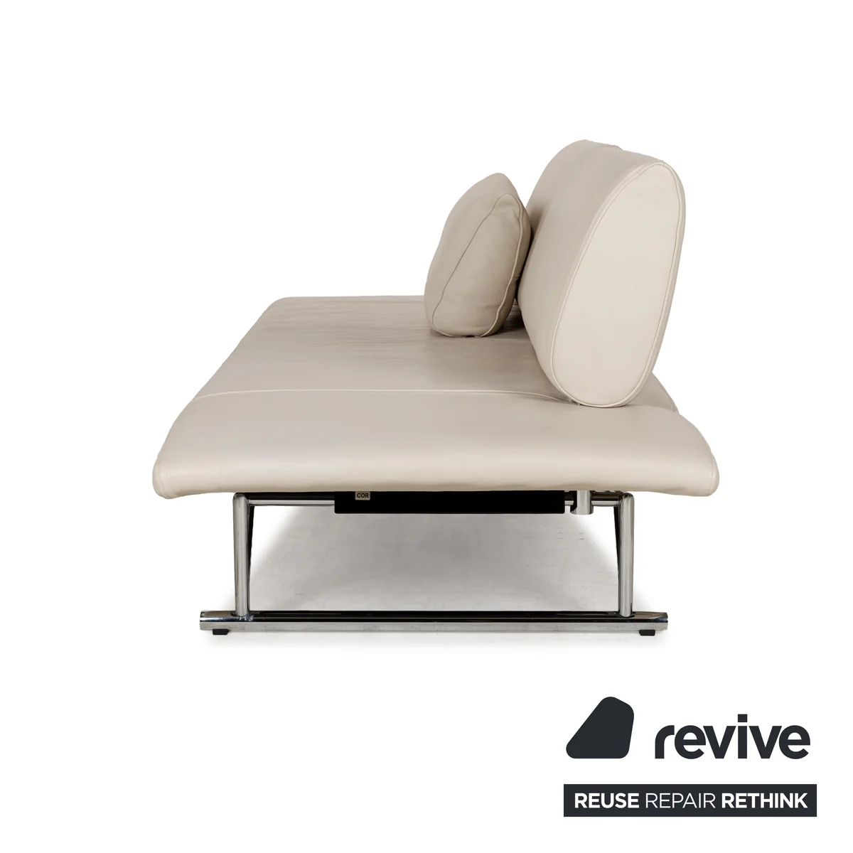 Cor Cirrus Leder Zweisitzer Creme manuelle Funktion Sofa Couch